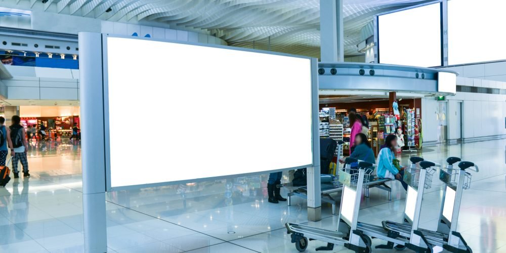 billboard in airport